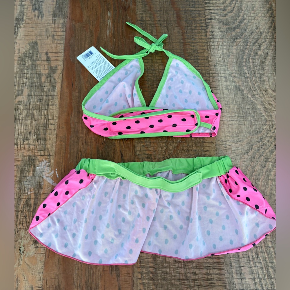 Dog Bikini Pink and Green Watermelon Bikini Set - Picture 2 of 2